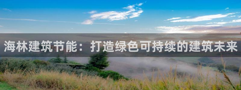 e尊国际客服：海林建筑节能：打造绿色可持续的建筑未来