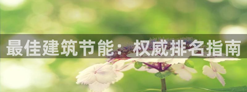 e尊电竞：最佳建筑节能：权威排名指南