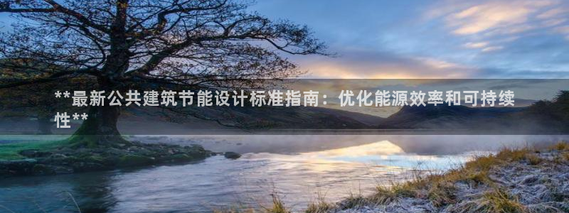 尊亿游戏国际官网：**最新公共建筑节能设计标准指南：优化能源效率和可持续
性**