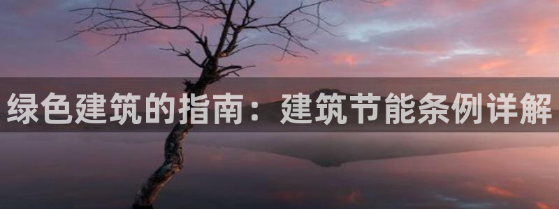 e尊国际娱乐官网下载：绿色建筑的指南：建筑节能条例详解