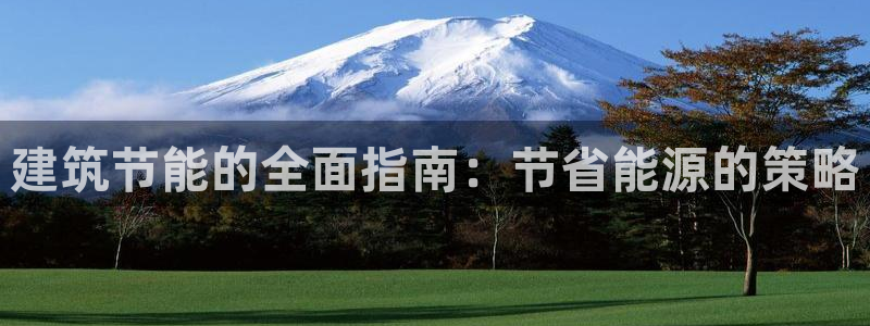 E尊国际：建筑节能的全面指南：节省能源的策略
