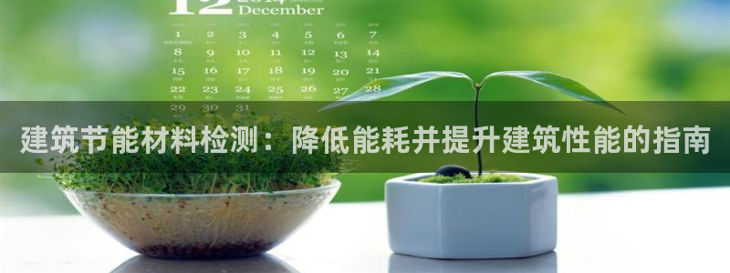 谁知道e尊国际的网址：建筑节能材料检测：降低能耗并提升建筑性能的指南