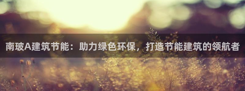 E尊国际网站：南玻A建筑节能：助力绿色环保，打造节能建筑的领航者